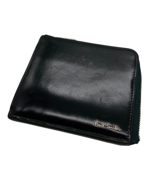 PAUL SMITH（ポールスミス）PAUL SMITH (ポールスミス) L字 ファスナーコンパクトウォレット ブラックの古着・服飾アイテム