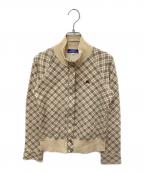 BURBERRY BLUE LABELバーバリー ブルー レーベル）の古着「ノヴァチェックトラックジャケット」｜ベージュ