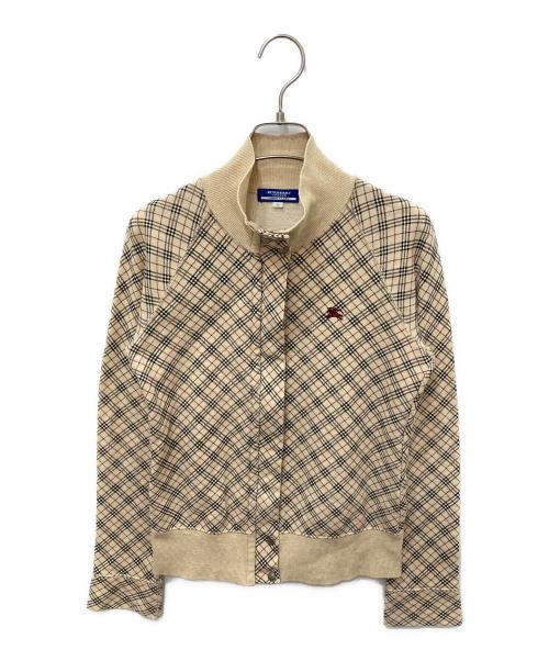 BURBERRY BLUE LABEL（バーバリー ブルー レーベル）BURBERRY BLUE LABEL (バーバリー ブルー レーベル) ノヴァチェックトラックジャケット ベージュ サイズ:38の古着・服飾アイテム
