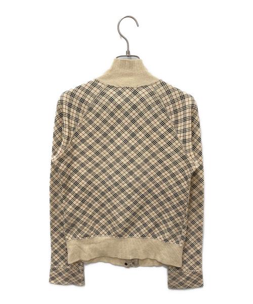 BURBERRY BLUE LABEL（バーバリー ブルー レーベル）BURBERRY BLUE LABEL (バーバリー ブルー レーベル) ノヴァチェックトラックジャケット ベージュ サイズ:38の古着・服飾アイテム