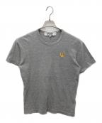 PLAY COMME des GARCONSプレイコムデギャルソン）の古着「Ｔ-Shirt With Gold Emblem」｜グレー