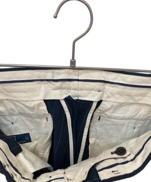 RALPH LAUREN（ラルフローレン）RALPH LAUREN (ラルフローレン) シンチバックストライプパンツ ネイビー サイズ:32の古着・服飾アイテム