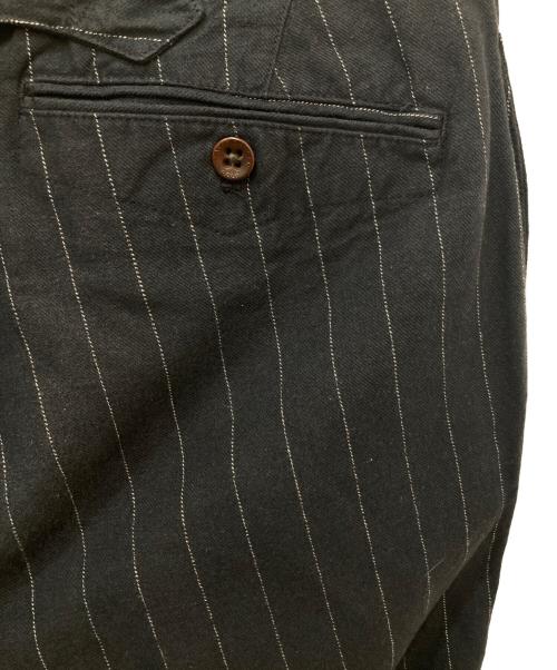RALPH LAUREN（ラルフローレン）RALPH LAUREN (ラルフローレン) シンチバックストライプパンツ ネイビー サイズ:32の古着・服飾アイテム