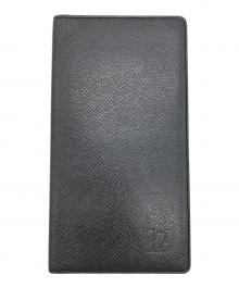 LOUIS VUITTON（ルイ ヴィトン）の古着「長財布　タイガ　ポルトバルール カルトクレディ」｜ブラック