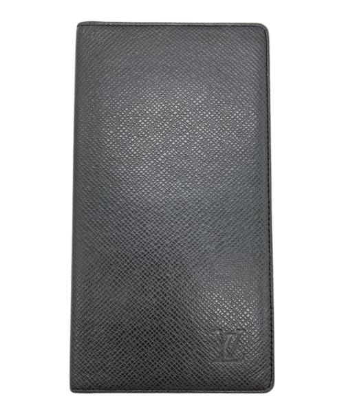 LOUIS VUITTON（ルイ ヴィトン）LOUIS VUITTON (ルイ ヴィトン) 長財布　タイガ　ポルトバルール カルトクレディ ブラックの古着・服飾アイテム