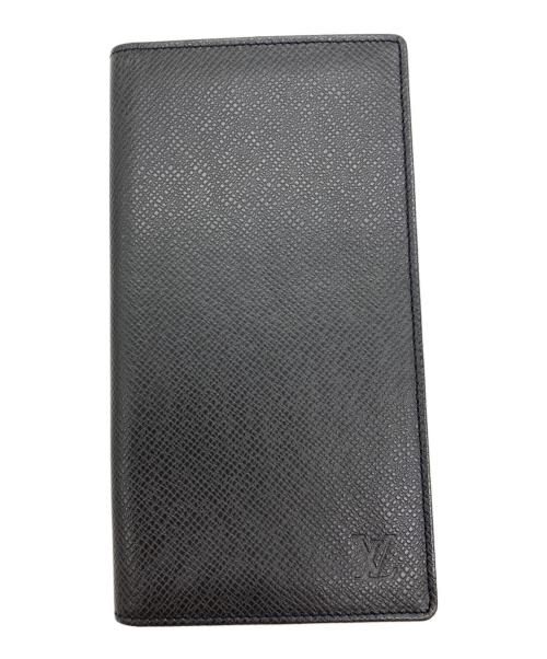 LOUIS VUITTON（ルイ ヴィトン）LOUIS VUITTON (ルイ ヴィトン) 札入れ　タイガ　ポルトフォイユ・ブラザ ブラックの古着・服飾アイテム