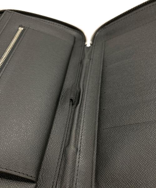LOUIS VUITTON（ルイ ヴィトン）LOUIS VUITTON (ルイ ヴィトン) ラウンドファスナー財布　タイガ オーガナイザー・アトール ブラックの古着・服飾アイテム