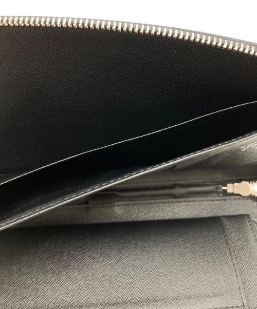LOUIS VUITTON（ルイ ヴィトン）LOUIS VUITTON (ルイ ヴィトン) ラウンドファスナー財布　タイガ オーガナイザー・アトール ブラックの古着・服飾アイテム