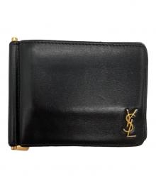 Saint Laurent Paris（サンローランパリ）の古着「タイニーカサンドラ ビルクリップウォレット」｜ブラック