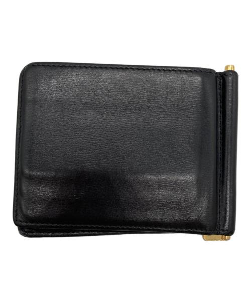 Saint Laurent Paris（サンローランパリ）Saint Laurent Paris (サンローランパリ) タイニーカサンドラ ビルクリップウォレット ブラックの古着・服飾アイテム