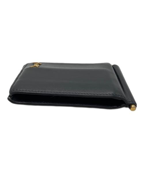 Saint Laurent Paris（サンローランパリ）Saint Laurent Paris (サンローランパリ) タイニーカサンドラ ビルクリップウォレット ブラックの古着・服飾アイテム