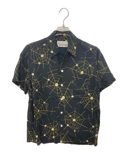 WACKO MARIA（ワコマリア）WACKO MARIA (ワコマリア) ATOMIC SPIDER ハワイアンシャツ ブラック サイズ:Ｓの古着・服飾アイテム
