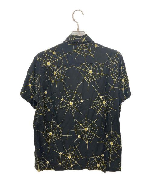 WACKO MARIA（ワコマリア）WACKO MARIA (ワコマリア) ATOMIC SPIDER ハワイアンシャツ ブラック サイズ:Ｓの古着・服飾アイテム