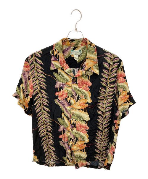 KAMEHAMEHA（カメハメハ）KAMEHAMEHA (カメハメハ) Rayon Aloha Shirt　レーヨンアロハシャツ ブラック サイズ:XLの古着・服飾アイテム