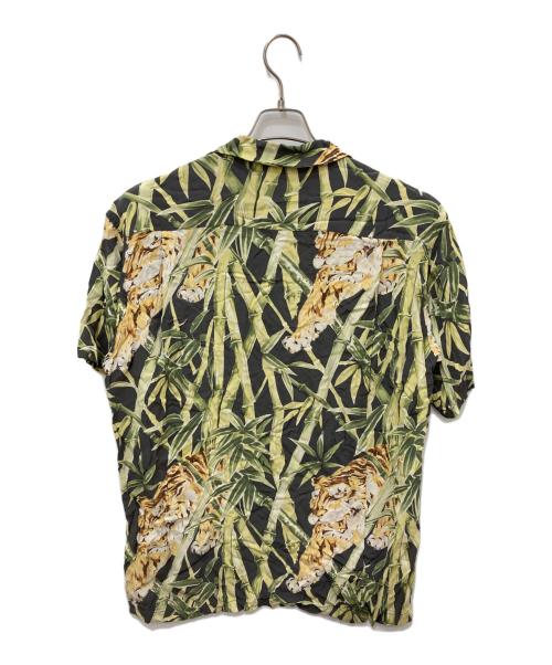 Sun Surf（サンサーフ）Sun Surf (サンサーフ) 笹虎柄アロハシャツ グリーン サイズ:XLの古着・服飾アイテム