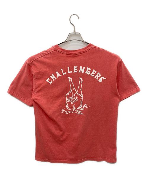 CHALLENGER（チャレンジャー）CHALLENGER (チャレンジャー) PIGMENT PEACE TEE ピンク サイズ:Mの古着・服飾アイテム