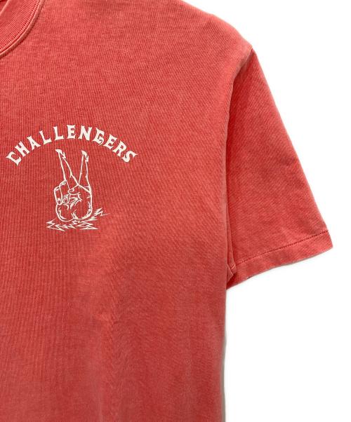 CHALLENGER（チャレンジャー）CHALLENGER (チャレンジャー) PIGMENT PEACE TEE ピンク サイズ:Mの古着・服飾アイテム