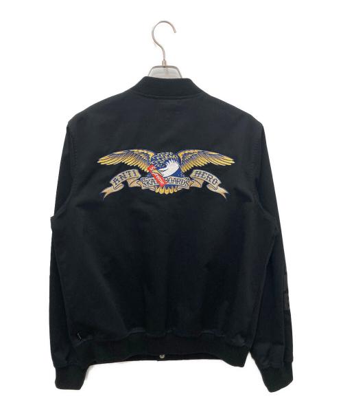 SUPREME（シュプリーム）SUPREME (シュプリーム) ANTIHERO (アンタイヒーロー) Bomber Jacket ブラック サイズ:Mの古着・服飾アイテム