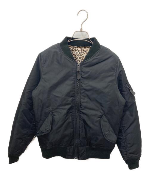 AVIREX（アヴィレックス）AVIREX (アヴィレックス) LEOPARD LOGO MA-1 ブラック サイズ:Lの古着・服飾アイテム