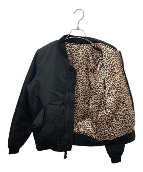 AVIREX（アヴィレックス）AVIREX (アヴィレックス) LEOPARD LOGO MA-1 ブラック サイズ:Lの古着・服飾アイテム