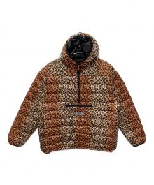 Student Apathy（スチューデント・アパシー）の古着「Micro Fake down Half Zip Hooded Pullover」｜ブラウン