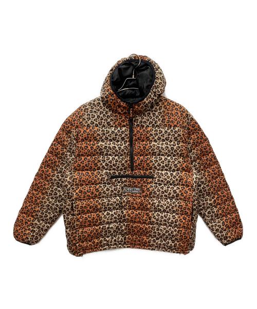Student Apathy（スチューデント・アパシー）Student Apathy (スチューデント・アパシー) Micro Fake down Half Zip Hooded Pullover ブラウン サイズ:Mの古着・服飾アイテム