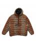 Student Apathy（スチューデント・アパシー）の古着「Micro Fake down Half Zip Hooded Pullover」｜ブラウン