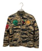DIESELディーゼル）の古着「カモフラ柄刺繍ジャケット」｜グリーン