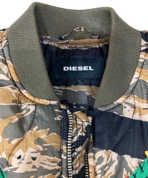 DIESEL（ディーゼル）DIESEL (ディーゼル) カモフラ柄刺繍ジャケット グリーン サイズ:XSの古着・服飾アイテム
