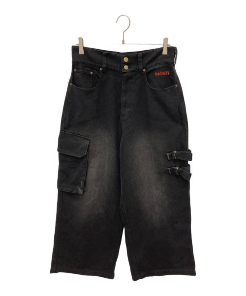 BADWAY（バッドウェイ）BADWAY (バッドウェイ) Blast cargo painter pants ブラック サイズ:Mの古着・服飾アイテム