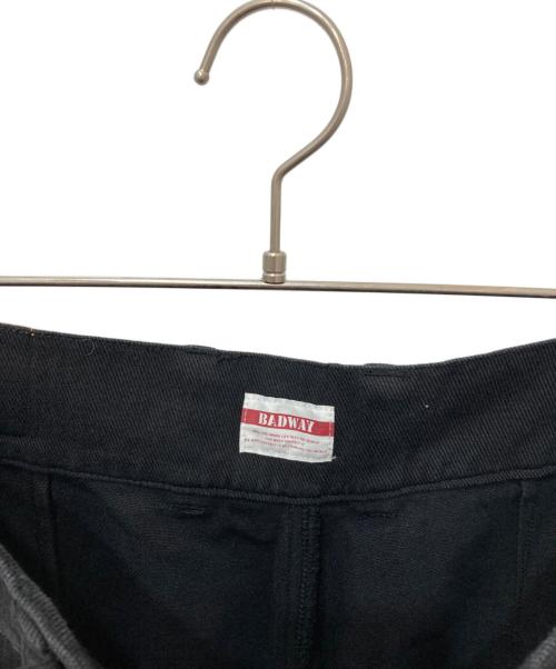 BADWAY（バッドウェイ）BADWAY (バッドウェイ) Blast cargo painter pants ブラック サイズ:Mの古着・服飾アイテム