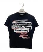 DSQUARED2ディースクエアード）の古着「D2 TEPEプリント T-SHIRT Cotton Jersey Cool Fit」｜ブラック