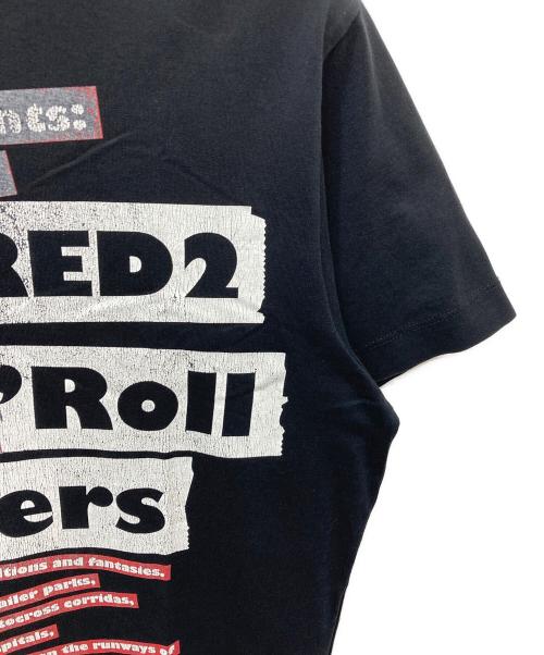 DSQUARED2（ディースクエアード）DSQUARED2 (ディースクエアード) D2 TEPEプリント T-SHIRT Cotton Jersey Cool Fit ブラック サイズ:Mの古着・服飾アイテム