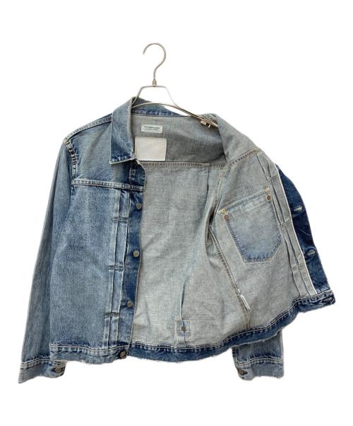 Ron Herman（ロンハーマン）Ron Herman (ロンハーマン) 1stタイプヴィンテージ加工デニムジャケット ブルー サイズ:Sの古着・服飾アイテム