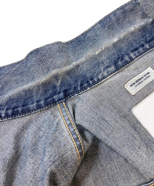 Ron Herman（ロンハーマン）Ron Herman (ロンハーマン) 1stタイプヴィンテージ加工デニムジャケット ブルー サイズ:Sの古着・服飾アイテム