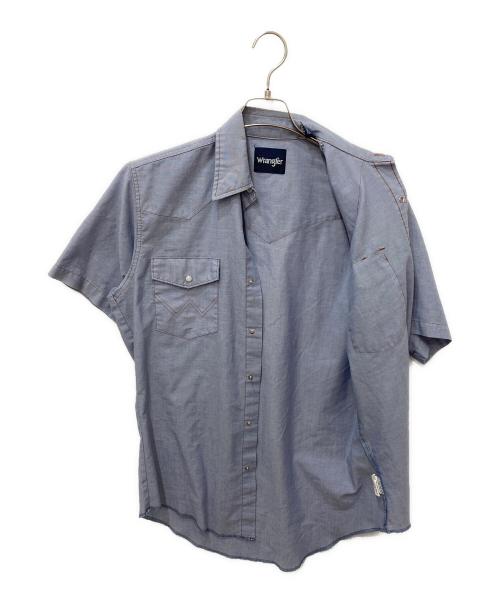 Wrangler（ラングラー）Wrangler (ラングラー) ウエスタンシャツ ブルー サイズ:15 1/2の古着・服飾アイテム