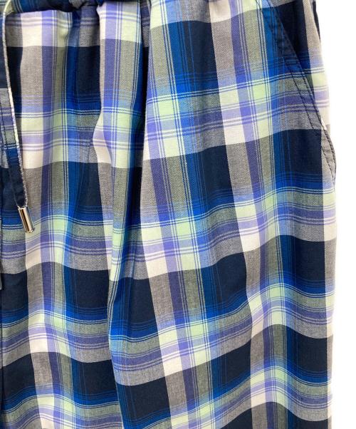 MAISON SPECIAL（メゾンスペシャル）MAISON SPECIAL (メゾンスペシャル) Multi-Color Easy Check Pants ブルー サイズ:38 未使用品の古着・服飾アイテム
