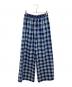 MAISON SPECIAL（メゾンスペシャル）の古着「Multi-Color Easy Check Pants」｜ブルー