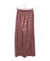 MAISON SPECIAL (メゾンスペシャル) Multi-Color Easy Check Pants ピンク サイズ:38 未使用品：8000円