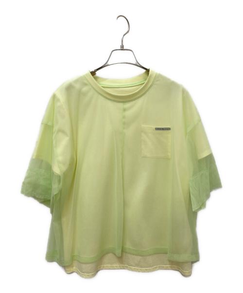 MAISON SPECIAL（メゾンスペシャル）MAISON SPECIAL (メゾンスペシャル) Sheer Layered T-Shirt イエロー サイズ:FREE 未使用品の古着・服飾アイテム