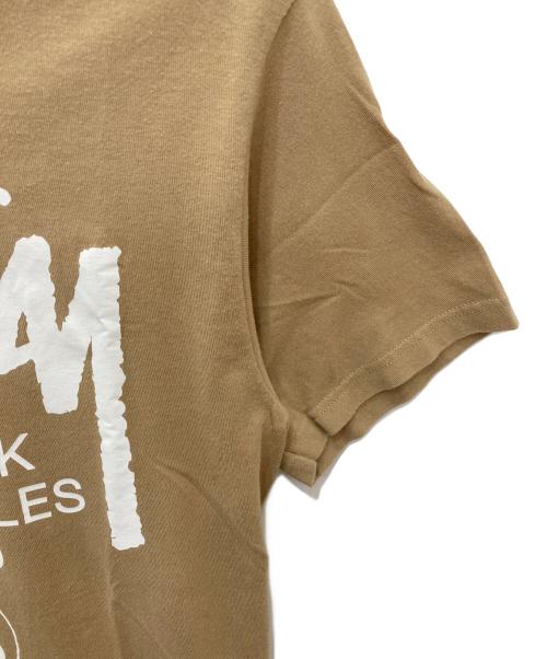 stussy（ステューシー）stussy (ステューシー) 半袖Tシャツ ベージュ サイズ:Sの古着・服飾アイテム