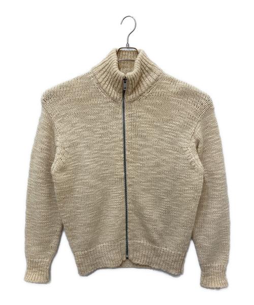 LOUIS VUITTON（ルイ ヴィトン）LOUIS VUITTON (ルイ ヴィトン) ウールジップアップニット アイボリー サイズ:Mの古着・服飾アイテム