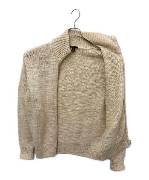 LOUIS VUITTON（ルイ ヴィトン）LOUIS VUITTON (ルイ ヴィトン) ウールジップアップニット アイボリー サイズ:Mの古着・服飾アイテム