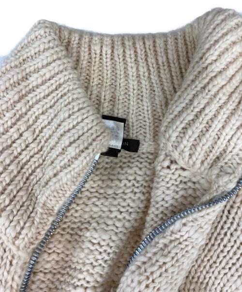 LOUIS VUITTON（ルイ ヴィトン）LOUIS VUITTON (ルイ ヴィトン) ウールジップアップニット アイボリー サイズ:Mの古着・服飾アイテム