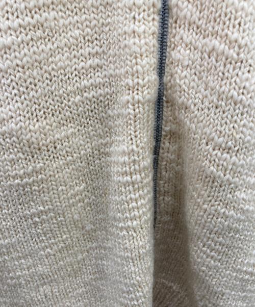 LOUIS VUITTON（ルイ ヴィトン）LOUIS VUITTON (ルイ ヴィトン) ウールジップアップニット アイボリー サイズ:Mの古着・服飾アイテム
