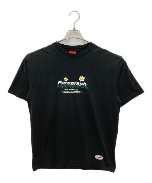 paragraph（パラグラフ）Paragraph (パラグラフ) 半袖Tシャツ ブラック サイズ:記載なしの為実寸参照 未使用品の古着・服飾アイテム