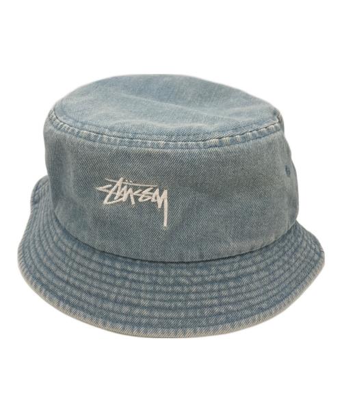 stussy（ステューシー）stussy (ステューシー) バケットハット ブルーの古着・服飾アイテム