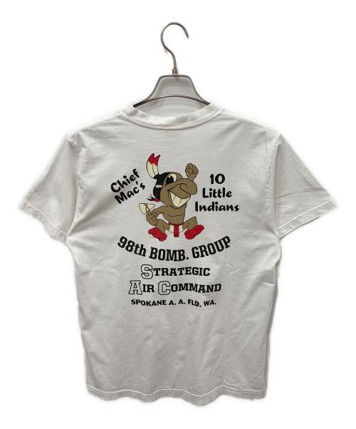 BUZZ RICKSON'S（バズリクソンズ）Buzz Rickson's (バズリクソンズ) プリントTシャツ ホワイト サイズ:Sの古着・服飾アイテム