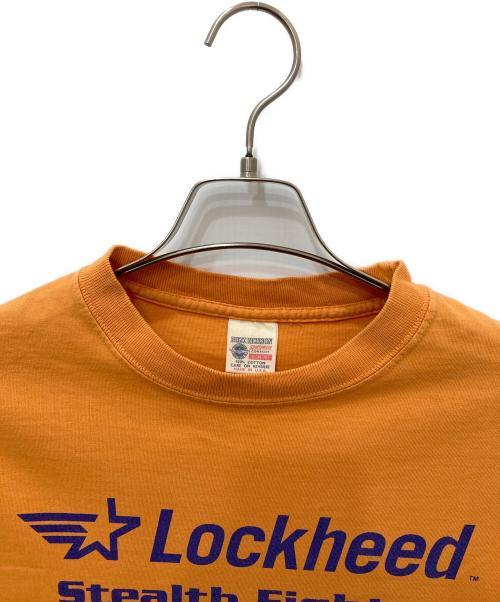 BUZZ RICKSON'S（バズリクソンズ）Buzz Rickson's (バズリクソンズ) プリントTシャツ オレンジ サイズ:Sの古着・服飾アイテム