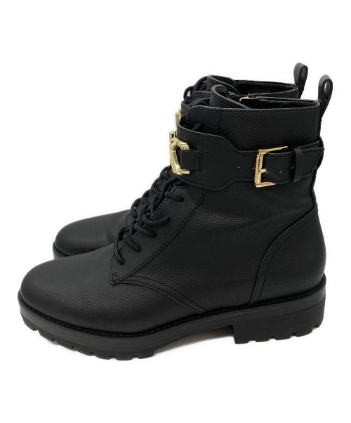 MICHAEL KORS（マイケルコース）MICHAEL KORS (マイケルコース) サイドジップレースアップブーツ ブラック サイズ:8.5Mの古着・服飾アイテム